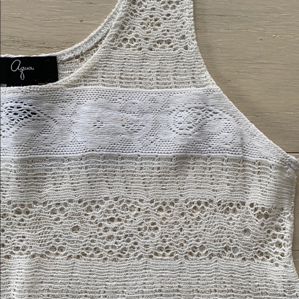 Aqua excellent condition lace tank top - Picture 2 of 3